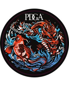 PDGA Dragon Koi Yin Yang Sticker